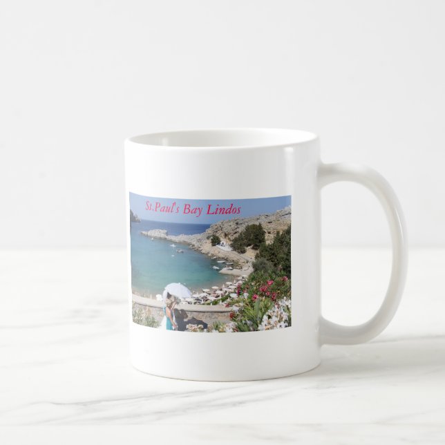 Taza De Café Bahía de St.Paul, Lindos (Derecha)