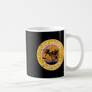 Taza De Café Bahía del Golfo Alabyma Al Vintage Retro 80 Verano