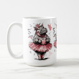 Taza De Café Baila Como Si Nadie Estuviera Mirando Hipopótamo d