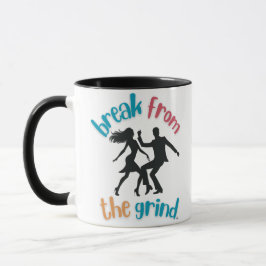 Taza de café bailando
