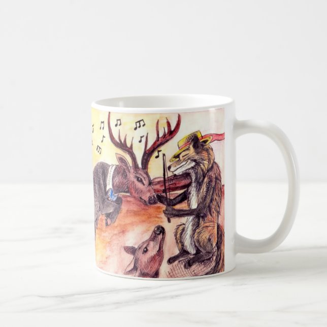 Taza De Café Bailando animales (Derecha)