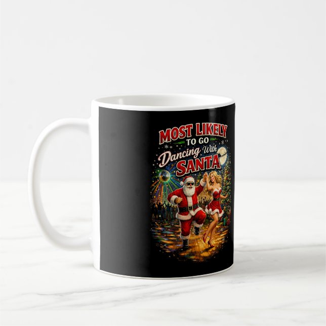 Taza De Café Bailando con Santa (Izquierda)