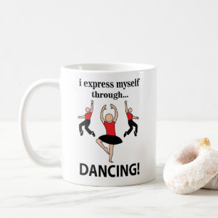 Taza De Café Bailando me expreso a través del baile