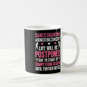 Taza De Café Bailar Abuela Invitación Abuela De Bailarina