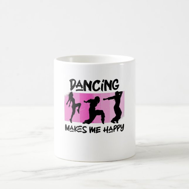 Taza De Café bailar me hace feliz (Centro)