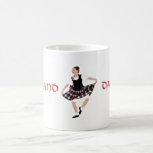 Taza De Café Bailarín de baile campestre escocés