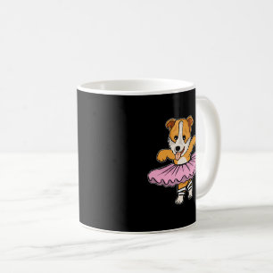 Taza De Café Bailarín de ballet de perro de Corgi Chicas baila