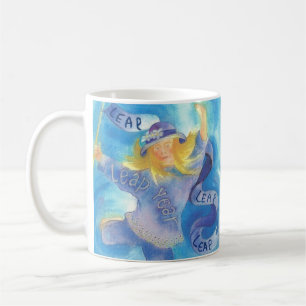 Taza De Café Bailarín de la cinta del año bisiesto