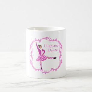 Taza De Café Bailarín de las Highlands escocesas Nudo celta Ros