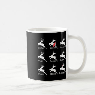 Taza De Café Bailarín de renos navidad Ballerina Dance T