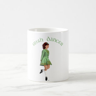 Taza De Café Bailarín de Step Irlandés - Verde