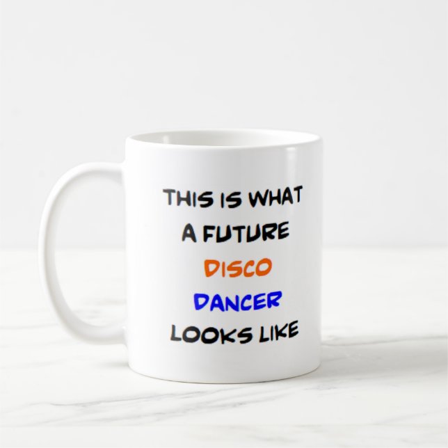 Taza De Café bailarín disco, futuro (Izquierda)