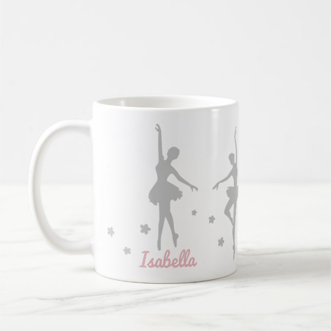 Taza De Café Bailarina de bailarina personalizada Mug (Izquierda)