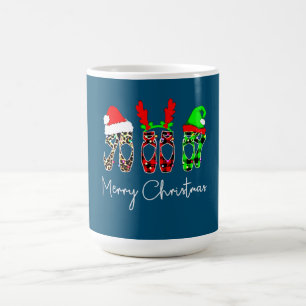 Taza De Café Bailarina de ballet Ballerina Feliz Navidad Punto 