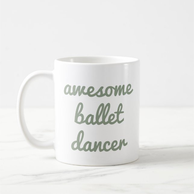 Taza De Café bailarina de ballet impresionante Cote Dancer Gift (Izquierda)