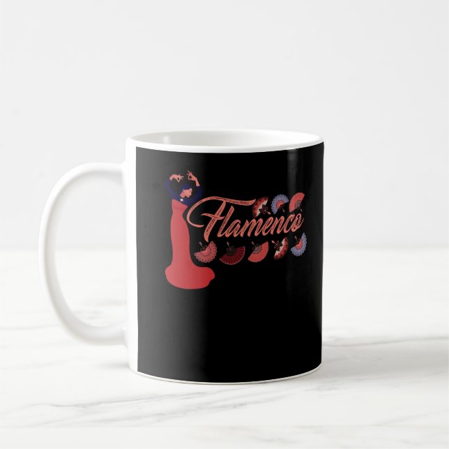 Taza De Café Bailarina de danza española Flamenco (Izquierda)