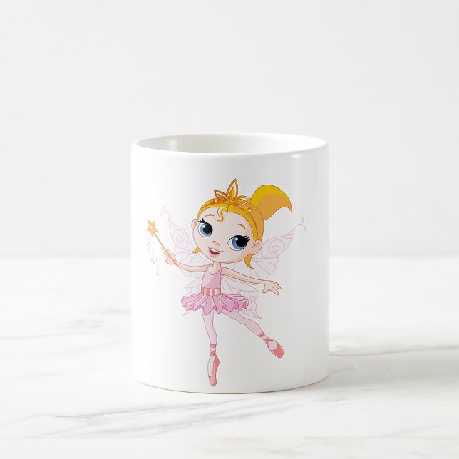 Taza De Café Bailarina de Hadas con Varita Mágica y Alas (Subido por el creador)