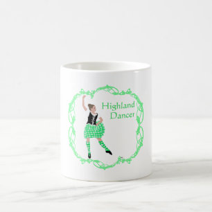 Taza De Café Bailarina de las Highlands escocesas Nudo celta Ve