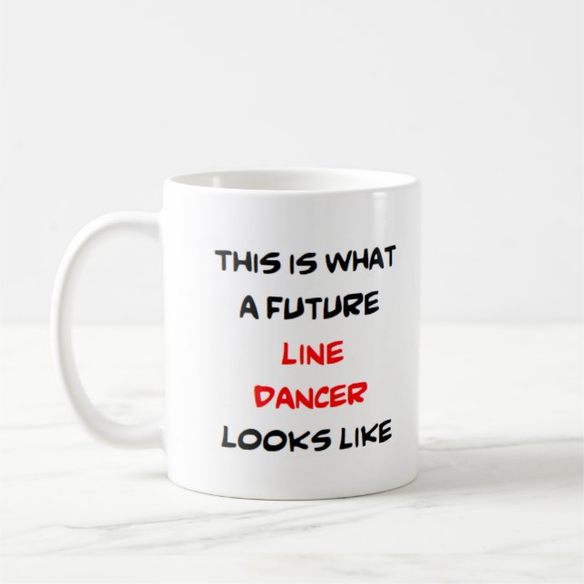 Taza De Café bailarina de línea, futuro (Izquierda)