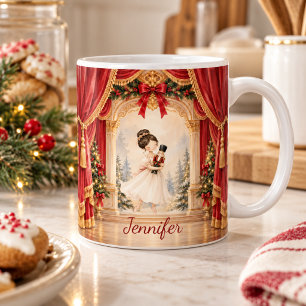 Taza De Café Bailarina del Cascanueces Teatro Navidad