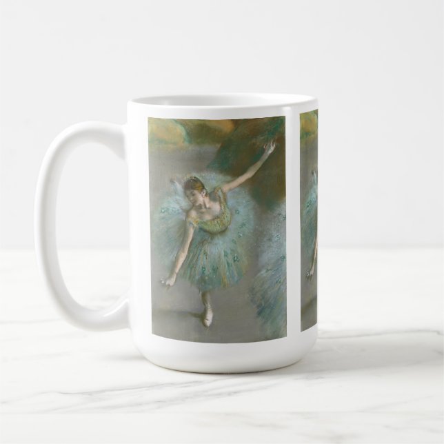 Taza De Café Bailarina en verde Edgar Degas (Izquierda)
