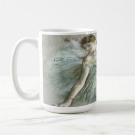 Taza De Café Bailarina en verde por Edgar Degas