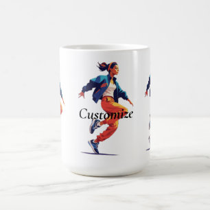 Taza De Café Bailarina Hip Hop Thunder_Cove