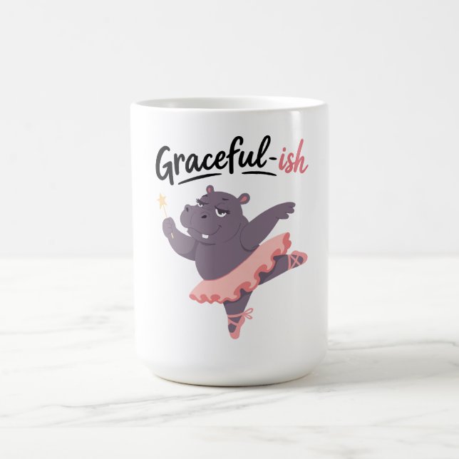 Taza De Café Bailarina Hipopótamo con Gracia (Centro)
