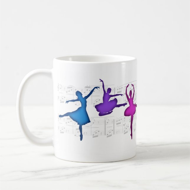 Taza De Café Bailarinas del día del ballet (Izquierda)