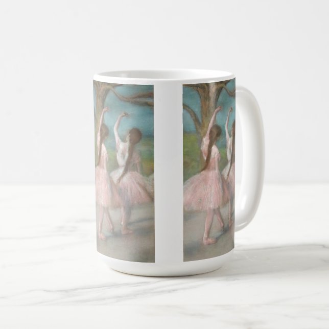 Taza De Café Bailarinas en rosa Edgar Degas (Anverso derecho)