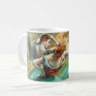 Taza De Café Bailarinas rosas y verdes de Edgar Degas