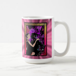 Taza De Café Bailarines de estilo Art Decó romántico