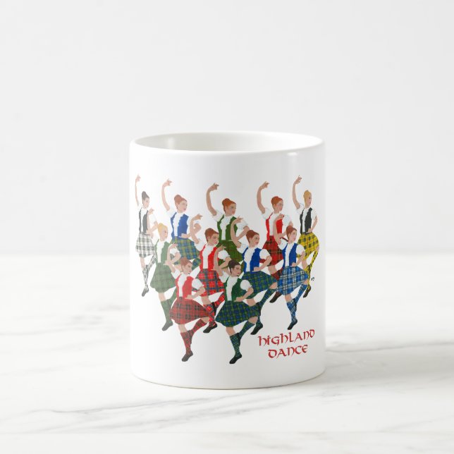 Taza De Café Bailarines de las Highlands escocesas (Centro)