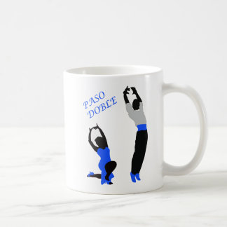 Taza De Café Bailarines del paso doble azules