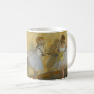 Taza De Café Bailarines practicando en el Barre - Edgar Degas