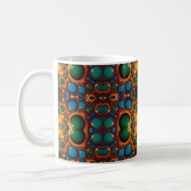 Taza De Café Baile abstracto de petróleo sobre el agua (Izquierda)