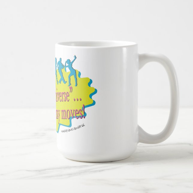 Taza De Café Baile Con El Universo Gran Café Mug (Derecha)