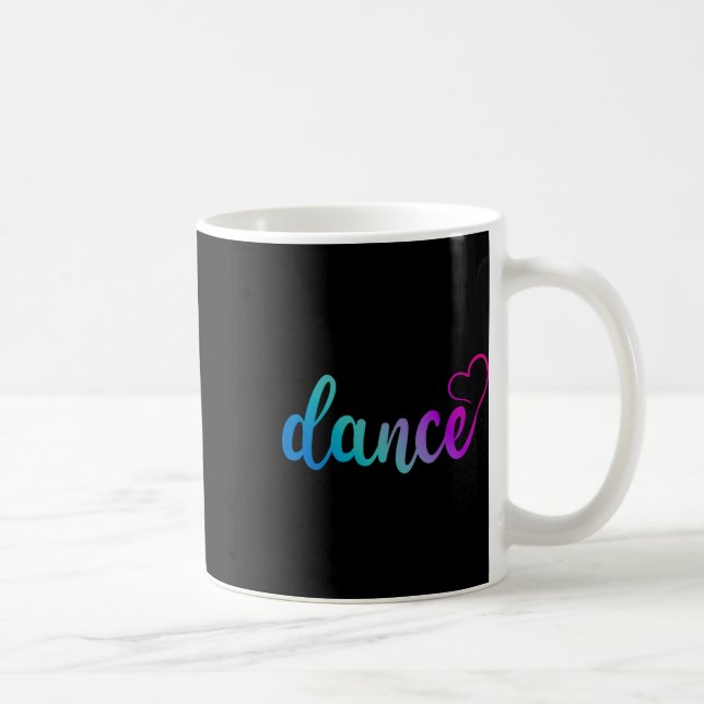Taza De Café Baile de amor lindo bailarina elegante bailarina d (Derecha)