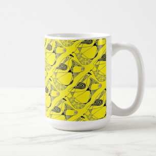 Taza De Café "Baile de gallina con azulejos amarillos" Resumen