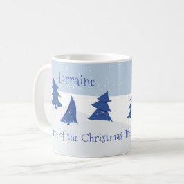 Taza De Café Baile de los Árboles de Navidad