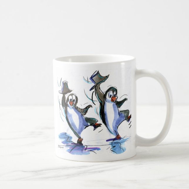 Taza De Café baile de los pingüinos (Derecha)