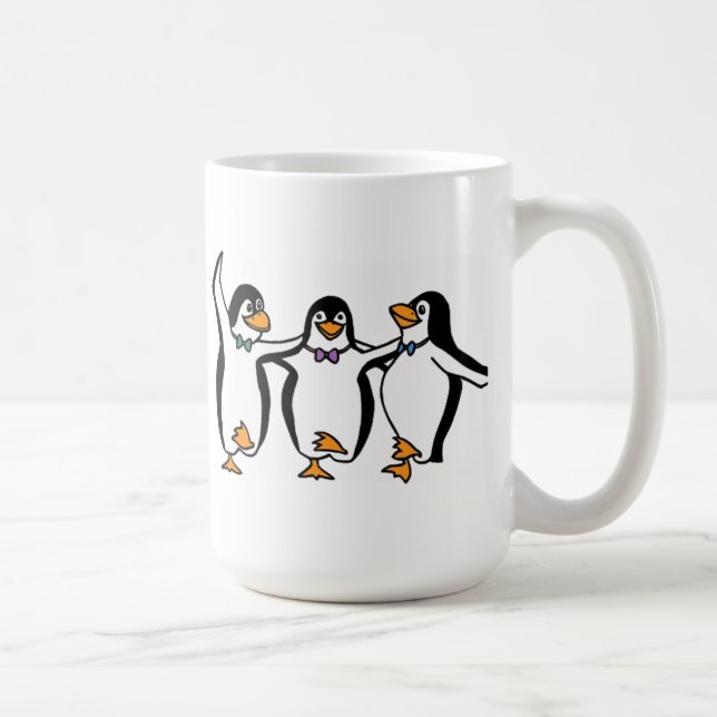 Taza De Café Baile de los pingüinos (Derecha)