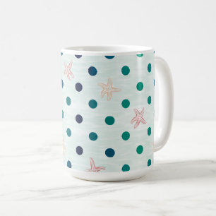 Taza De Café Baile de lunares de estrella de mar