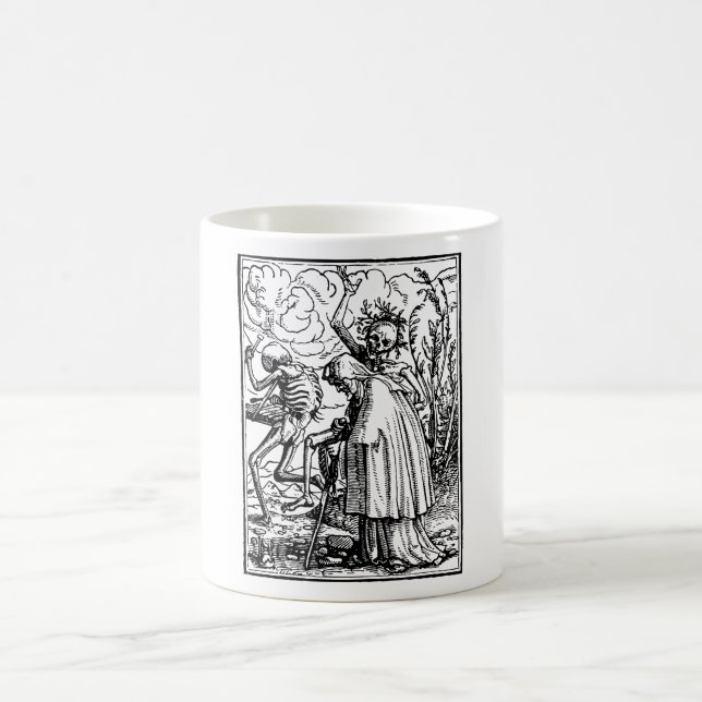 Taza De Café Baile de muerto, Dance of macabre (Holbein) (Centro)