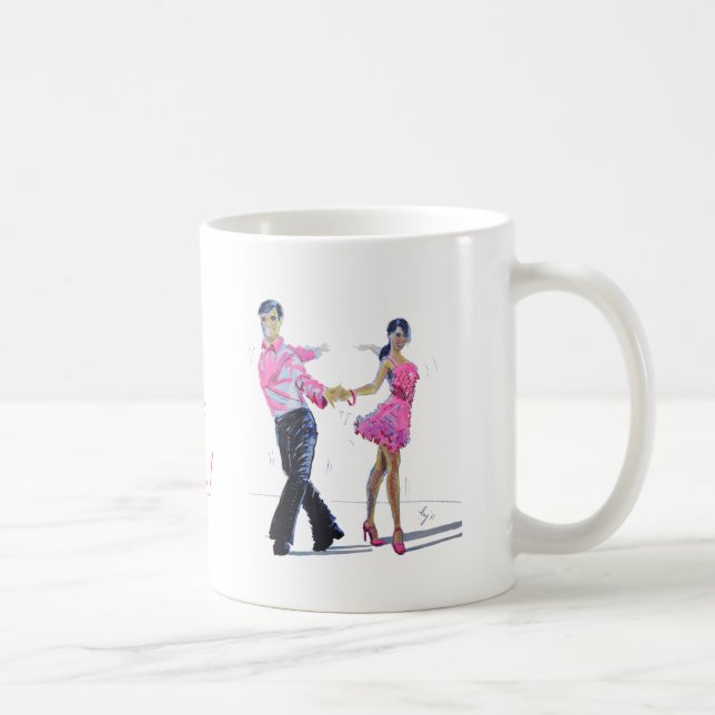 Taza De Café Baile de salón de baile de Cha Cha Cha (Derecha)