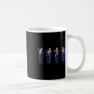 Taza De Café Baile Divertido de Trump Bailando Como un Felón Vo