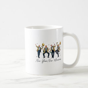 Taza De Café Baile Divertido de Trump Nochevieja Trump Año Nuev