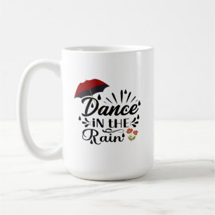 Taza De Café Baile En La Mug De Lluvia
