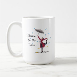 Taza De Café Baile En La Mug De Lluvia