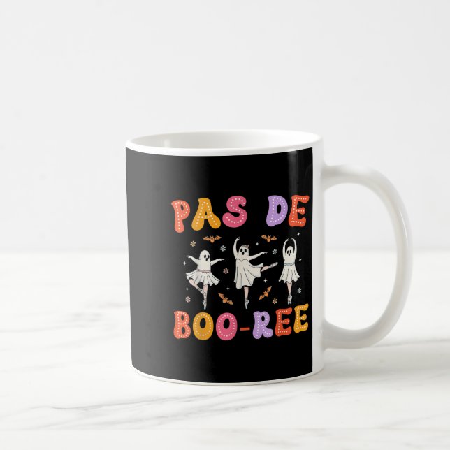Taza De Café Baile Halloween de bailarina de ballet fantasma Pa (Derecha)